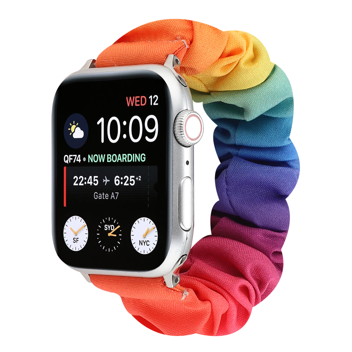 Women Girls Cloth Hair Designer Wristband Strap Bracelet For Apple Watch Band Scrunchie 38mm 42mm