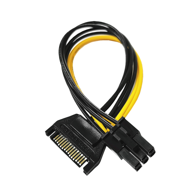 Кабель питания SATA линия питания 15 Pin до 6 Pin PCI EXPRESS PCI-E SATA Графический конвертер адаптер видеокарта кабель питания