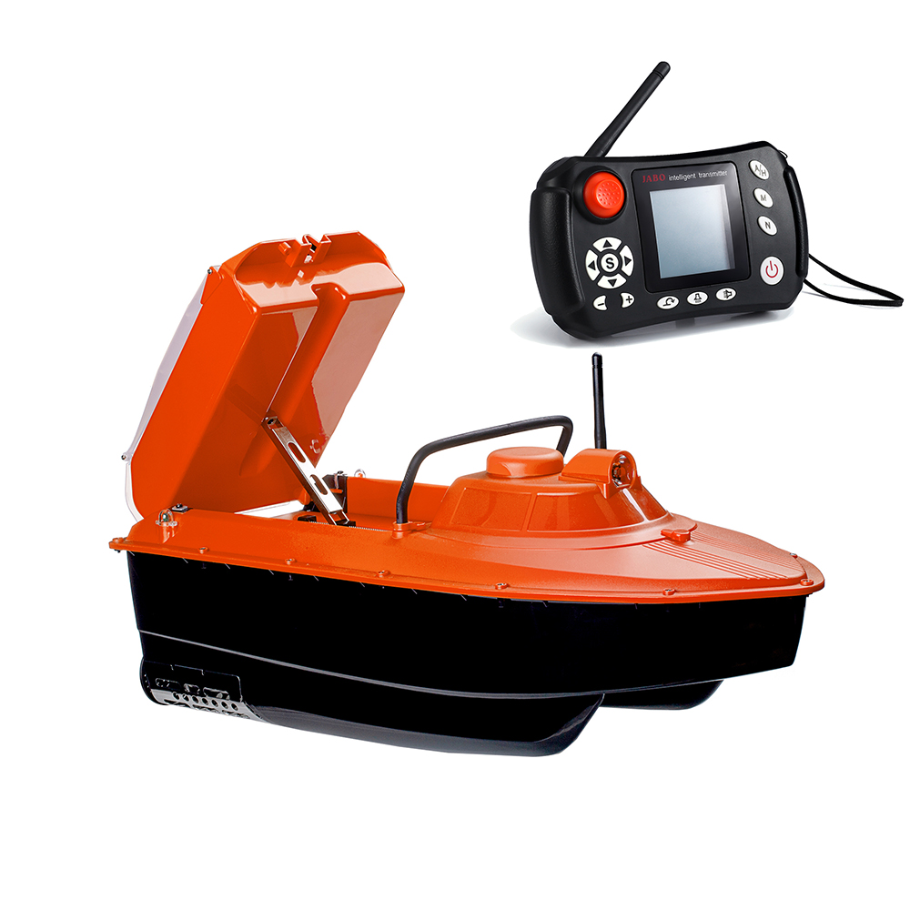JABO2CG-20A+36A Orange bait boat GPS Auto Navigation Fish Finder Auto baiting robot Germany