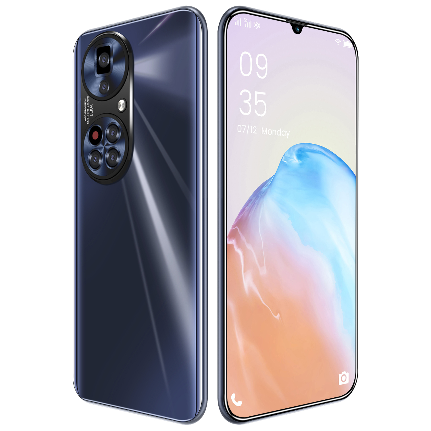 Мобильный телефон P50pro, HD экран 7,1 дюйма, три карты, три режима ожидания, высококлассный аппарат «все в одном» с распознаванием лица, 3,5d Arc Edge