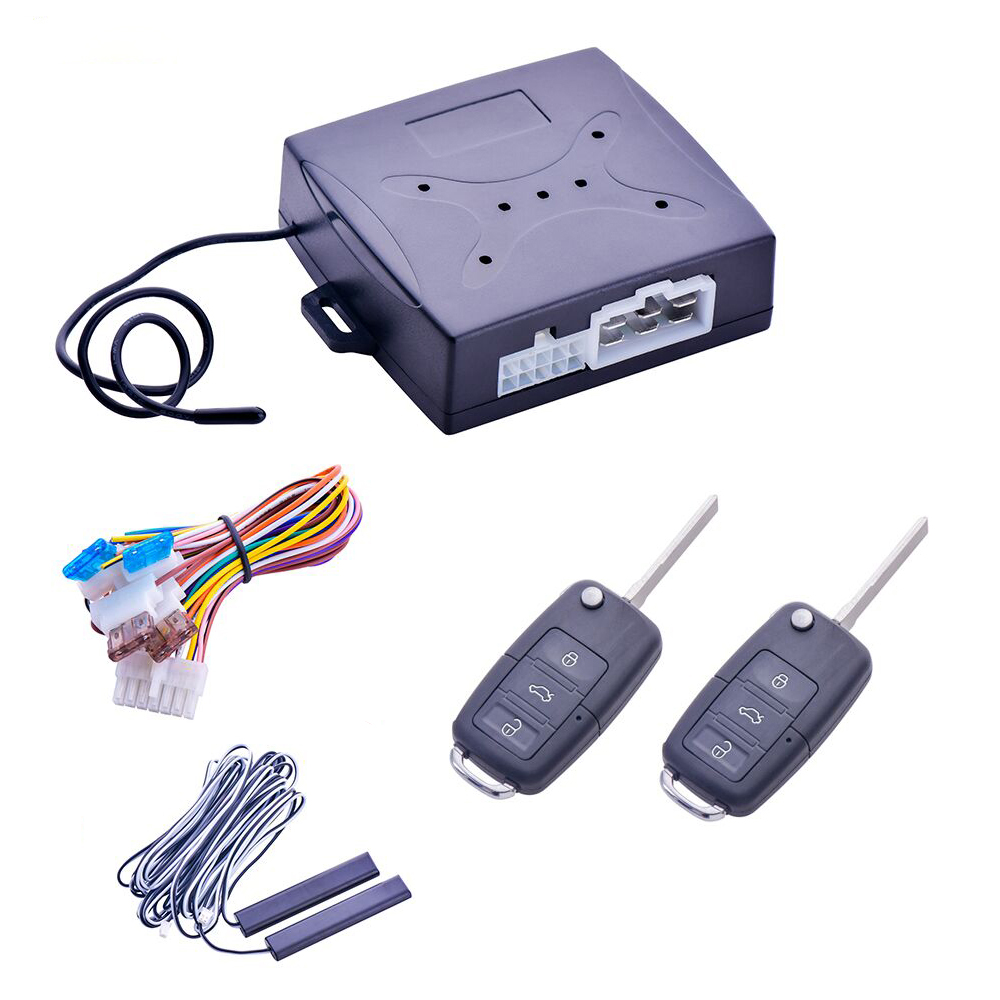 High Quality Learning Code Car Keyless Entry System Universal 433.92Mhz 12V PKE Car Alarm Flip Alarma Coche