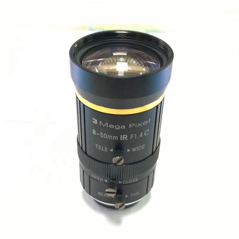 1/2 CCTV Zoom HD 3,0 мегапикселей 8-50 мм F1.4 DC-автоматический вариофокальный объектив с интерфейсом CS для AHD/TVI/CVI/аналоговой IP-камеры HD