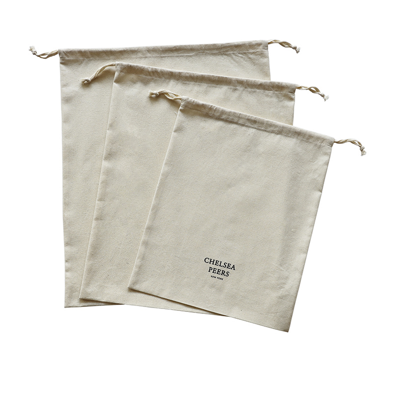 Customized Organic Cotton Drawstring Bag