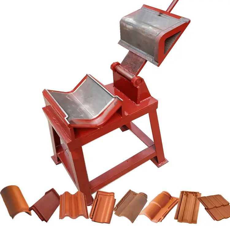 Lower Price  clay earth soil mud ceramic manual roll wall brick tile press making machine for roofing