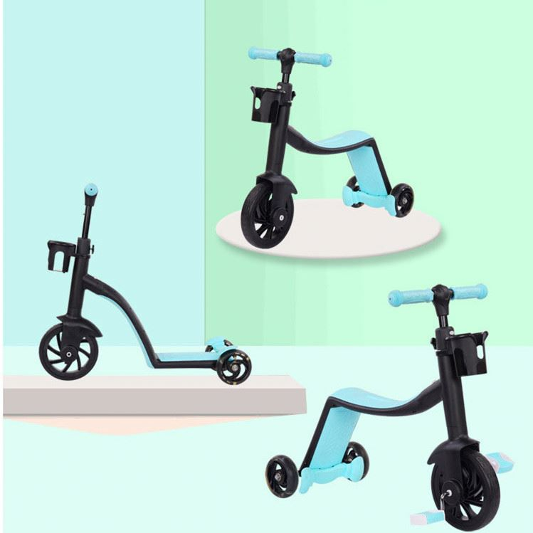 New Children's Scooter 1-2-3-6 Year Old Children Three-In-One Yo Yo Car Baby Pedal Scooter Loveliness Style Kids Scooter