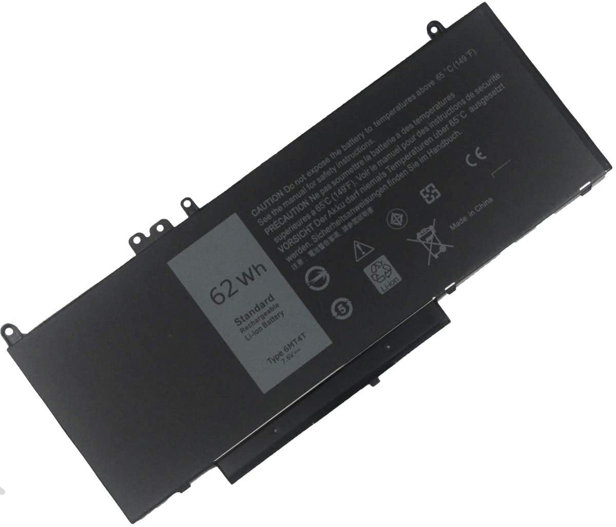 Аккумулятор 6MT4T E5470 для ноутбука Dell Latitude E5570, 3510, 7V69Y TXF9M 79VRK 07V69Y, 7,6 В, 62 Втч