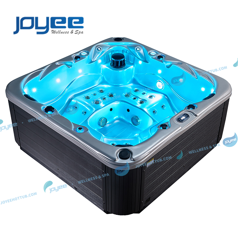 Акриловый Бальбоа для наружного использования JOYEE, 4 человека, спа, сад, парные джакузи, сексуальный массаж, уличная гидромассажная Ванна для семейного развлечения, спа