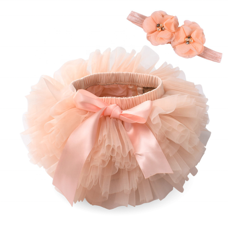 Baby Newborn Girls Tutu Dresses Infant 1st Birthday Party Princess Skirt With Headband