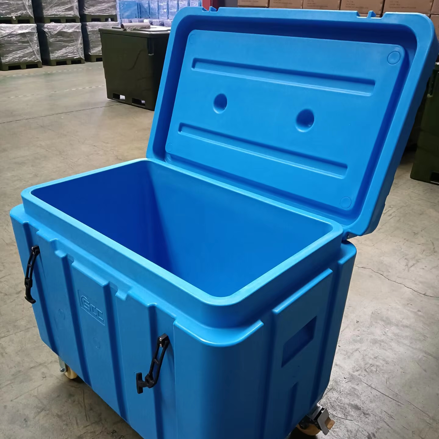 330L Insulated Ice Storage Container Dry Refrigerator Storage Of Frozen Food Fish Ice Refrigerator Portable Outdoor Coolers