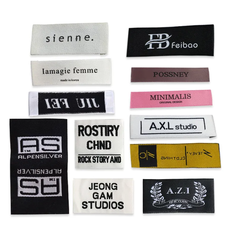 Factory Custom High Quality Garment Clothes Logo Woven cloth label