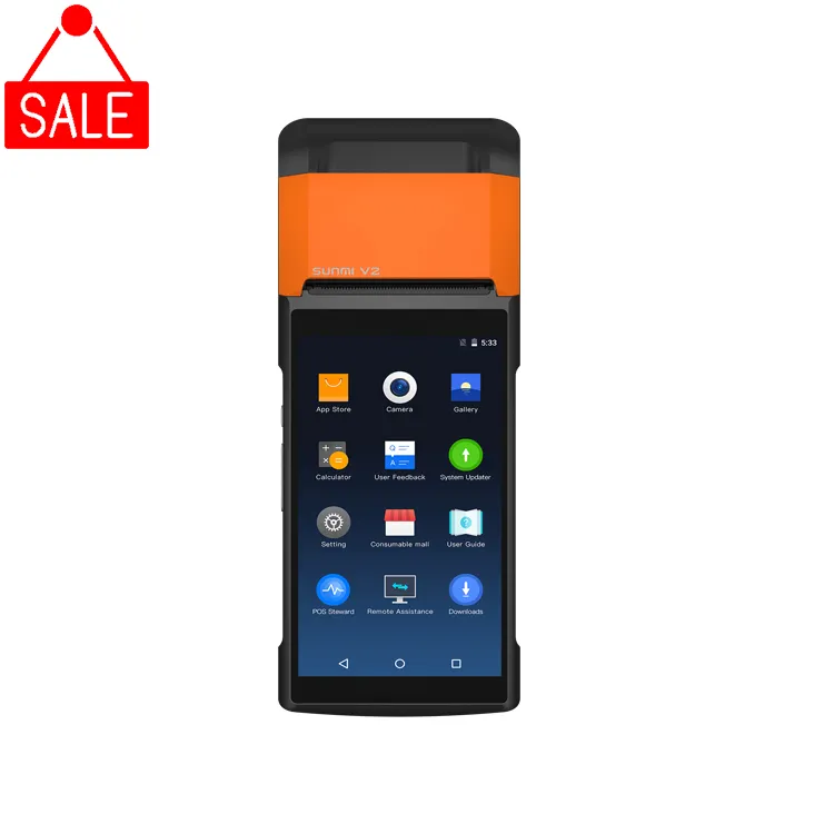 Android 7,1 портативный Pos терминал Pos чековый принтер SUNMI V2