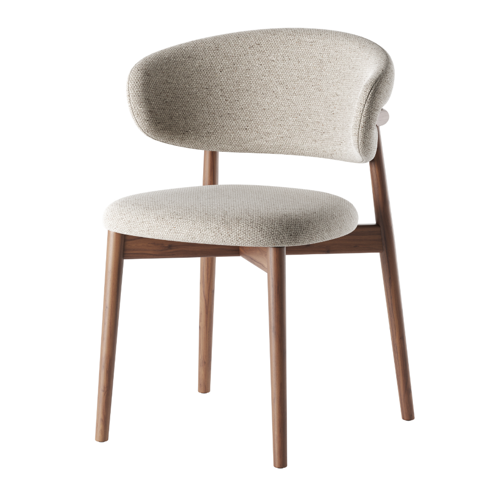 Nordic ModernSolid Wood Dining Chair Upholstered Chair for Restaurant Chairs Wooden