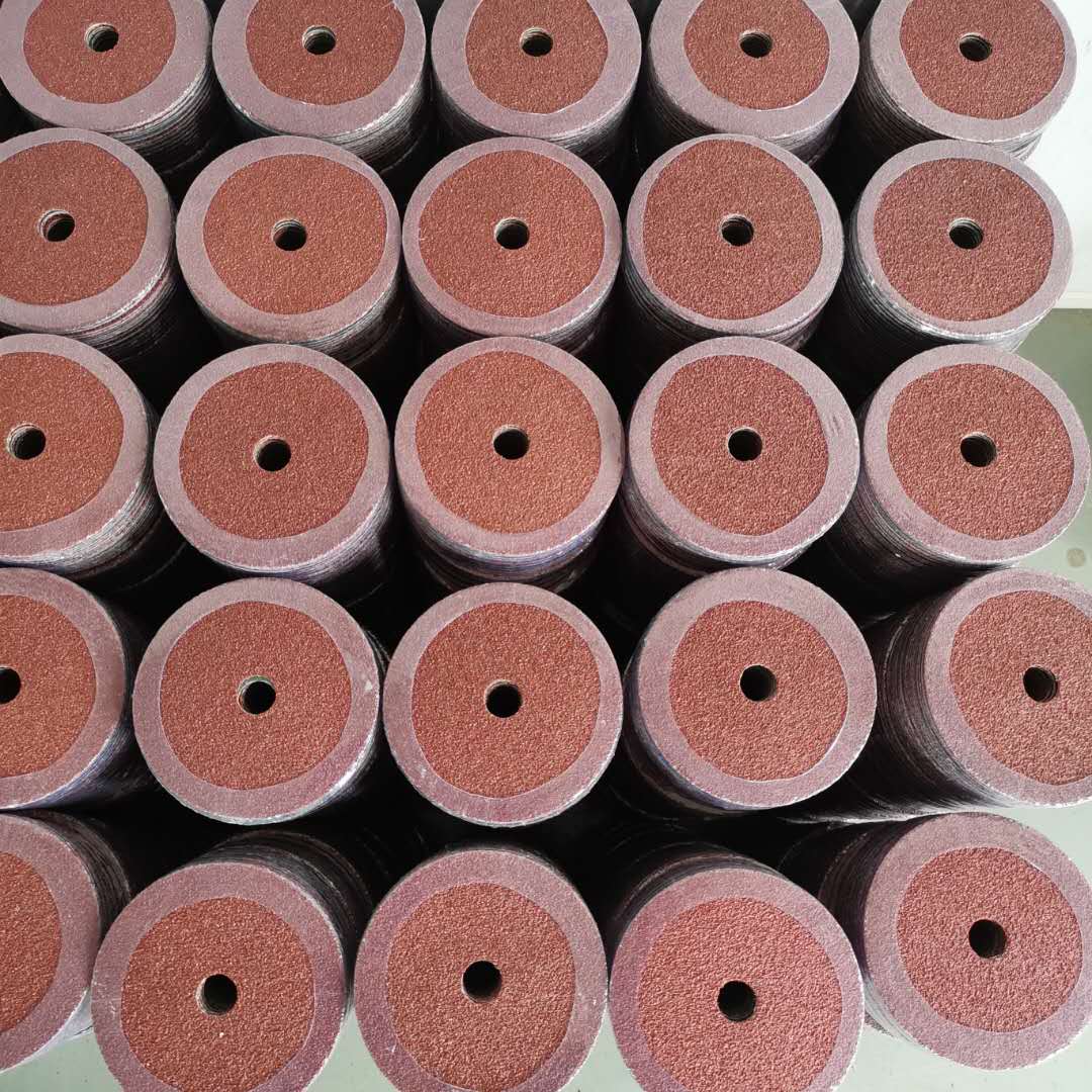 High quality Wear resistant center hole 4.5 inch fiber disc aluminium oxide abrasive tool for metal polishing