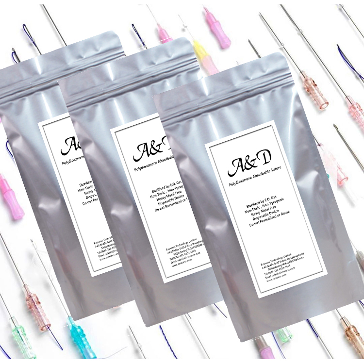 hot sale High-level pdo double needle thread manufacturer thread for breast lift thread COG 4D 19g100mm L Blunt dermal filler