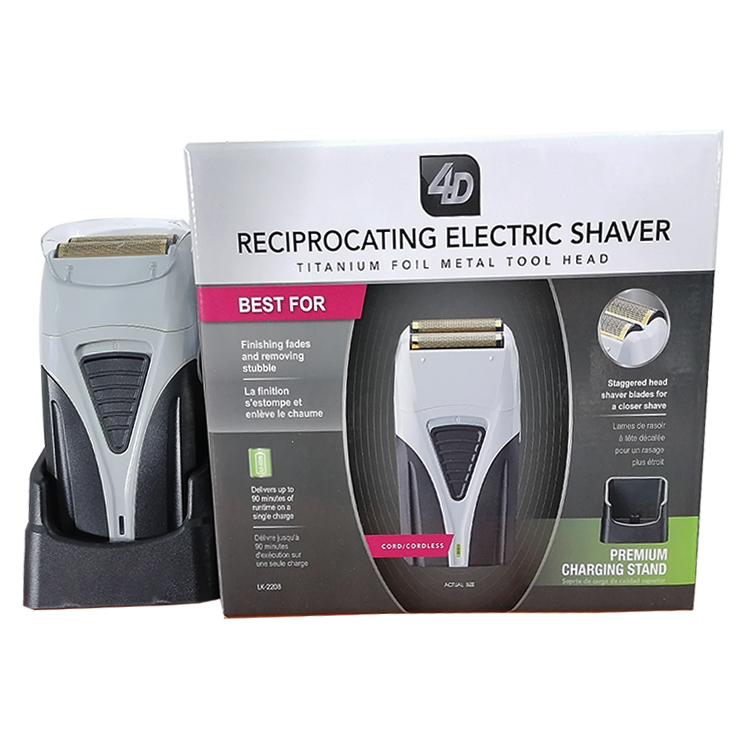 Suttik LK-2208 Multi Twin Blade Men Professional Cordless Rechargeable Electric Razor Titanium Foil 4d Shaver USB Cable Male