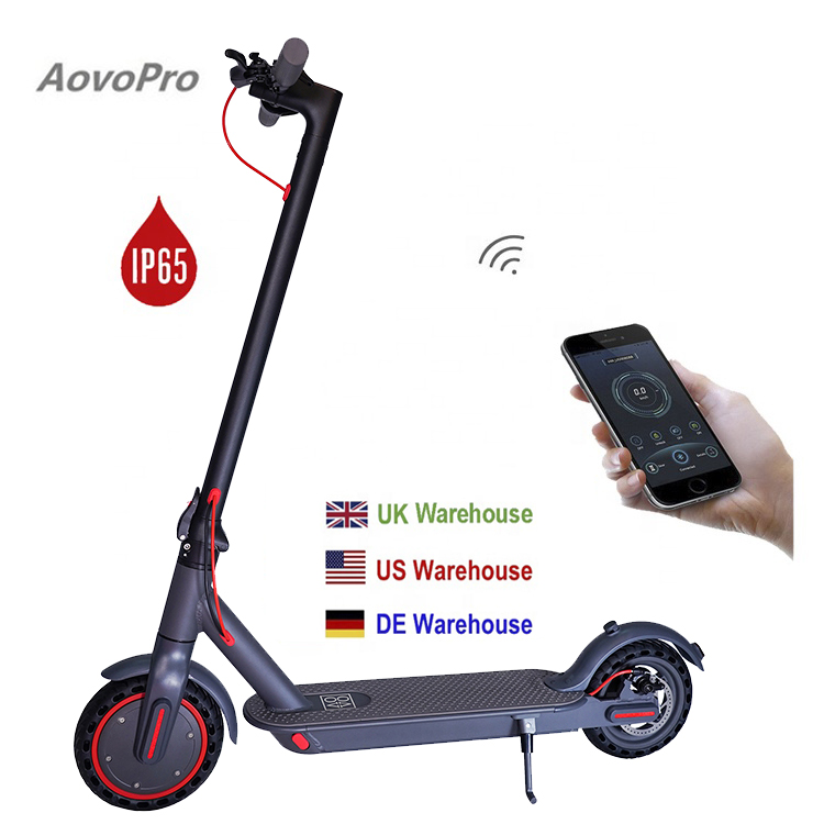AOVO Pro EU складские взрослые внедорожники 350 Вт 2 колеса M365 Pro батарея литиевые твердые шины электрический скутер
