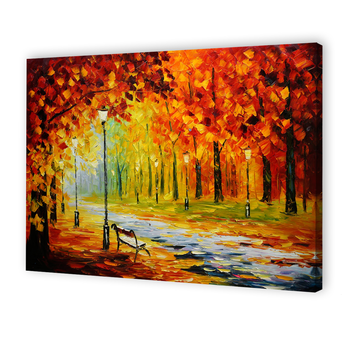 Abstract art thick oil color landscape oil painting decorative painting living room bedroom wall art