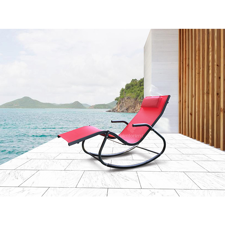 Comfortable Teslin Steel Indoor Swing Chair Relax Rocking Chair Pool Beach Lounge Chair
