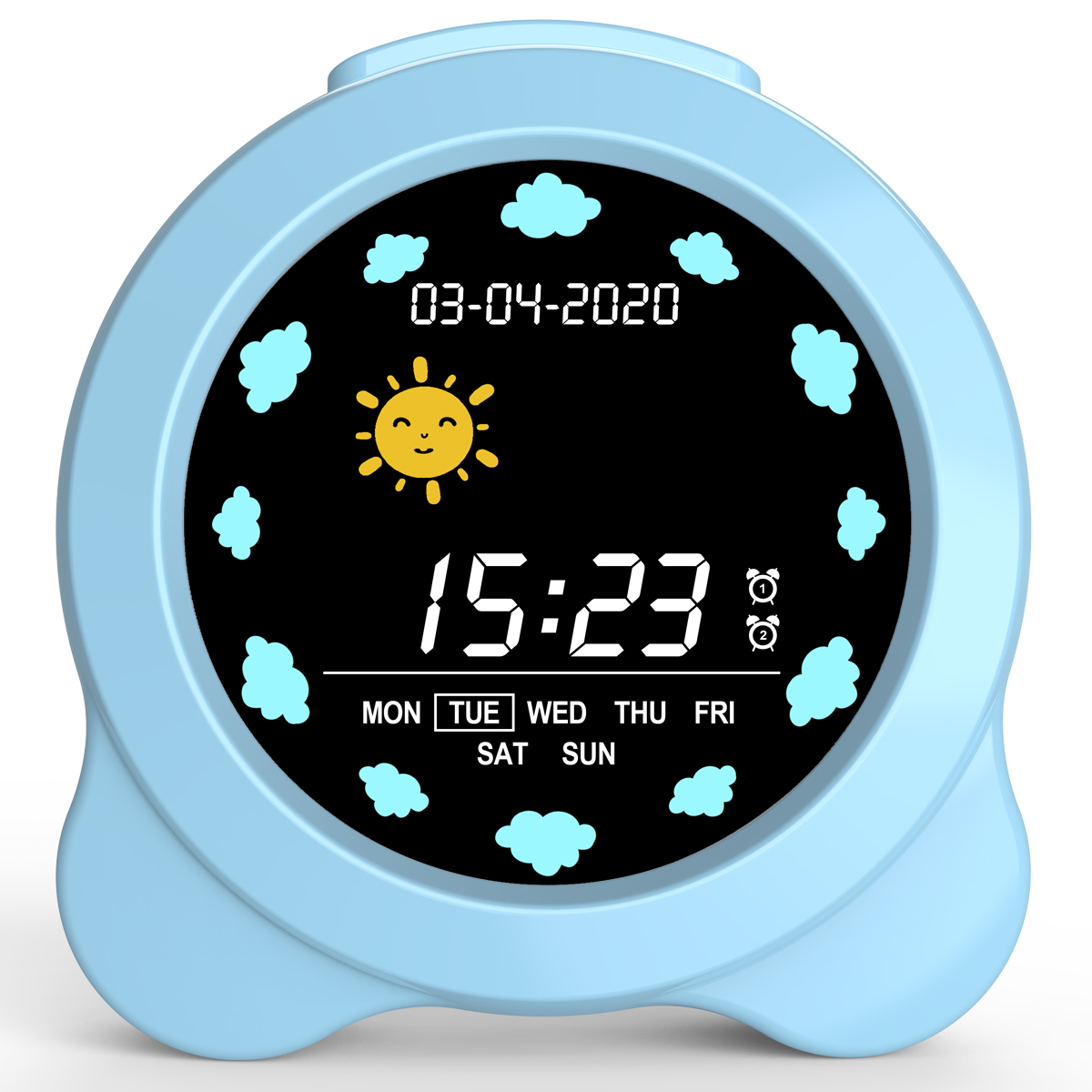 New Design Kid alarm clock ,Desk Living room clock Ready to Rise Children's Sleep Trainer, Night Light and Sleep Sounds Machine