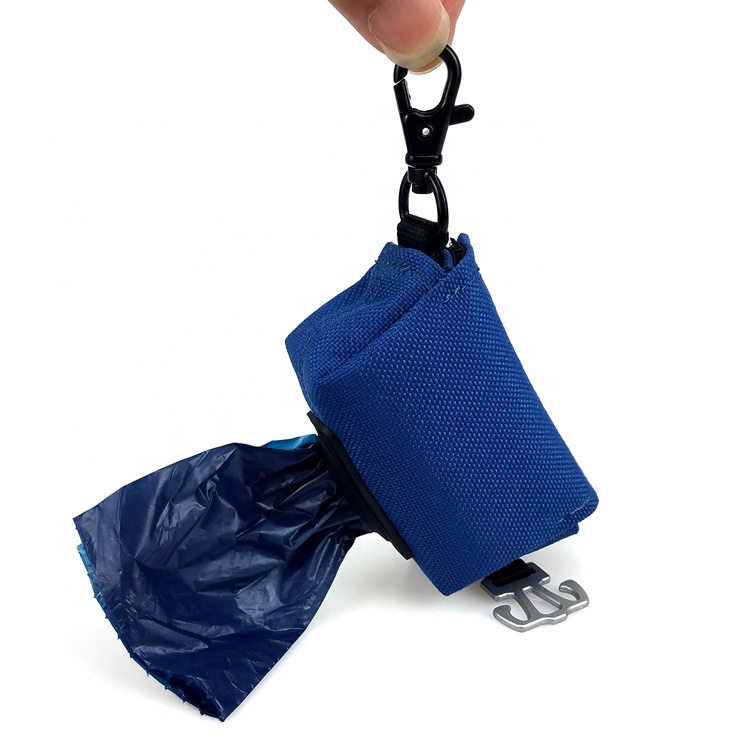 2021 new arrival Factory supply custom personalized zipper dog poop bag dispenser on leash