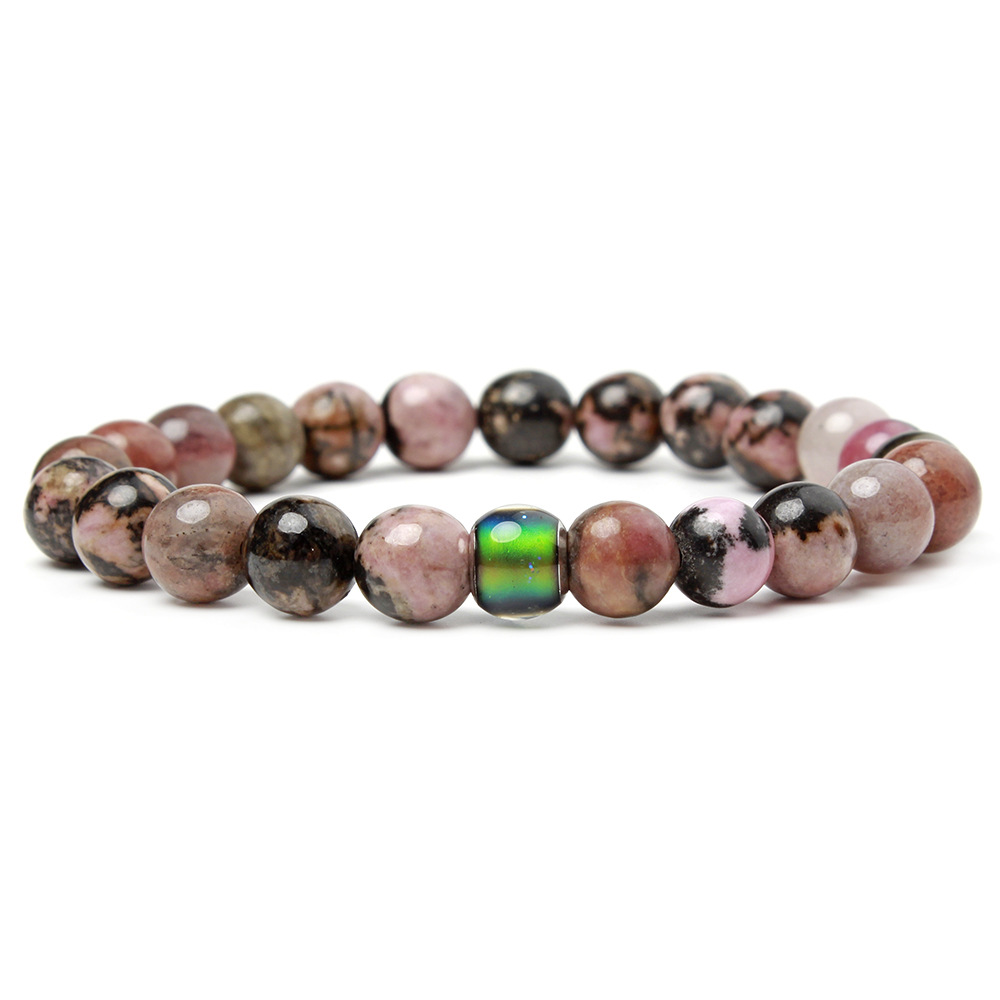 2021 New Arrival Moodbead Natural Stone Bracelets Hot Selling Tiger Eyes Volcanic Lava Stone Bracelet For Women Gift