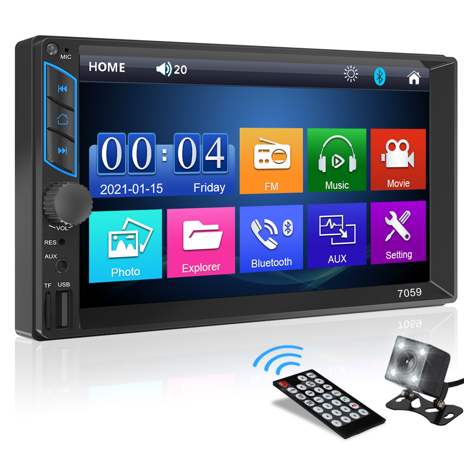 7059 2Din Универсальное автомобильное радио Mirrorlink 2din 7 дюймов Автомобильный стерео сенсорный экран авто MP5 с FM радио USB SD Mirrorlink