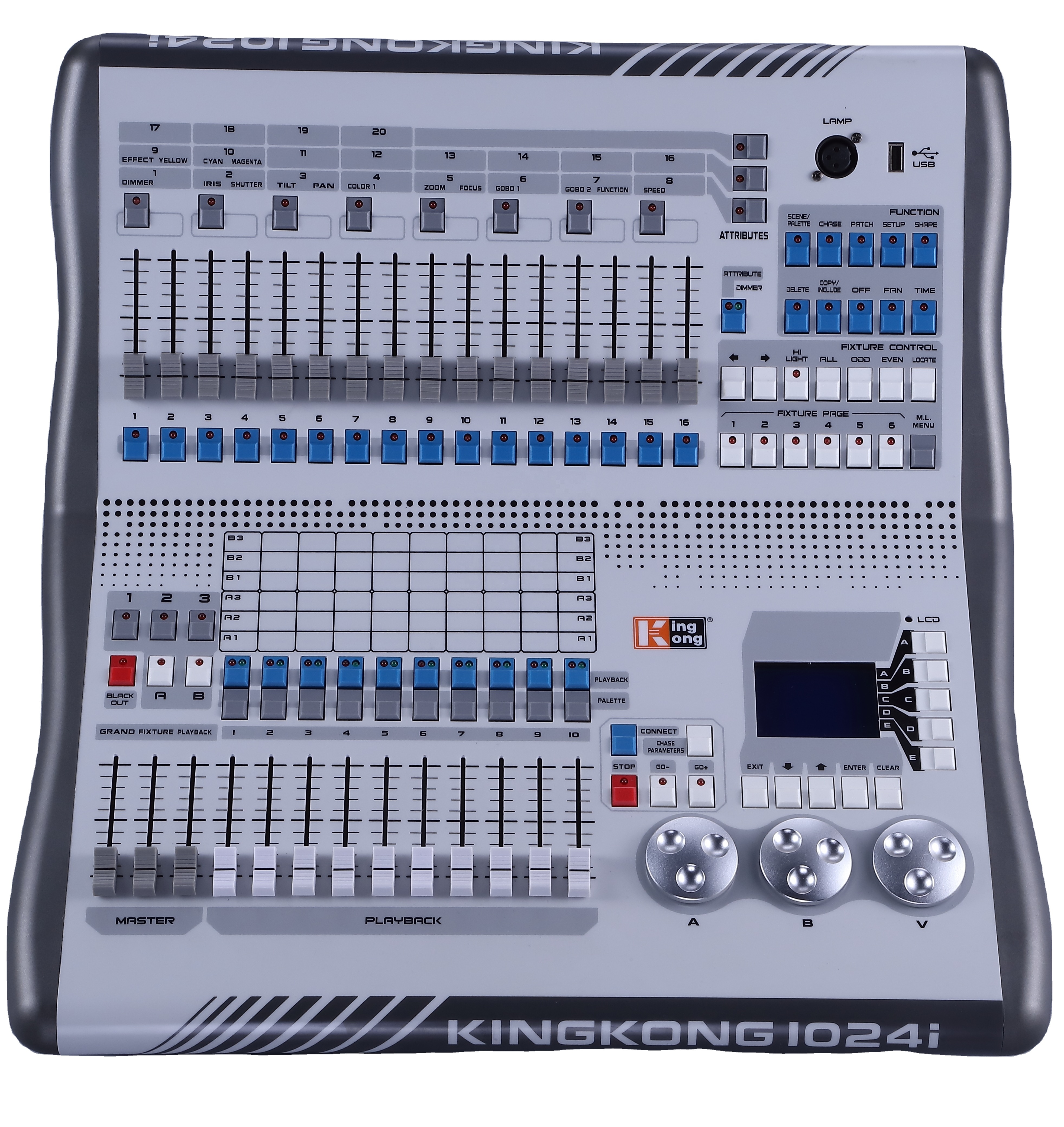 ArtNet supported 96 fixture 1024 I DMX dj lighting controller