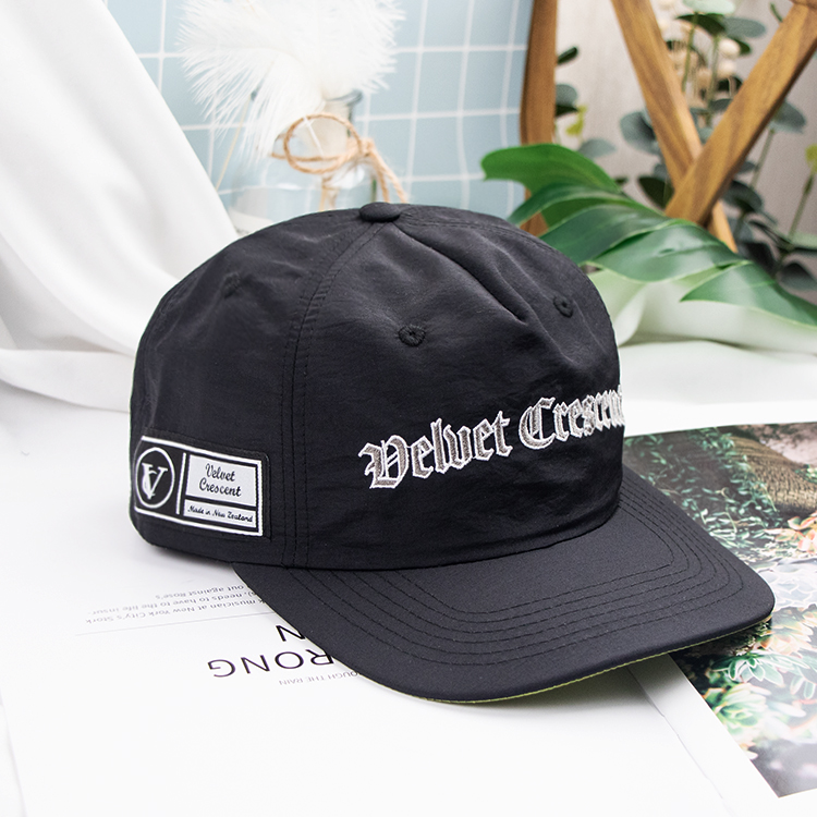 Custom blank nylon rope unstructured snapback cap hat