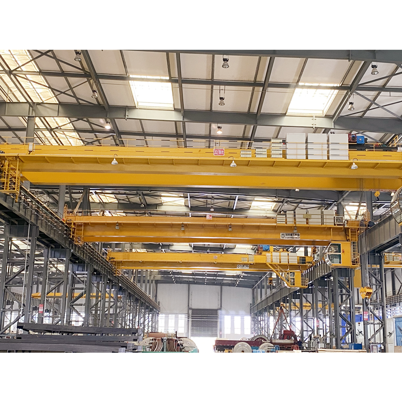 30 ton double beam overhead crane bridge crane  remote control  with slings price