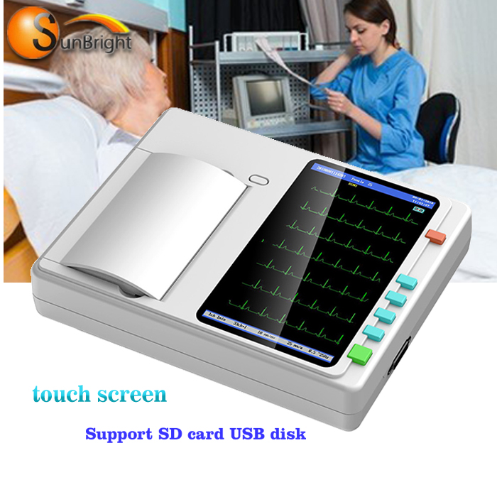 Машина ECG электрокардиографа 12 проводов больницы