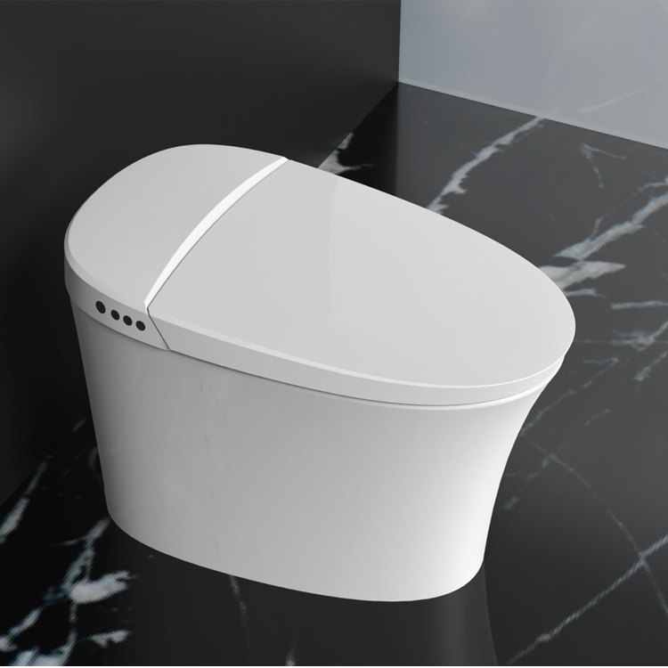 European luxury ceramic bathroom one piece bidet electric wc intelligent toilet smart wc