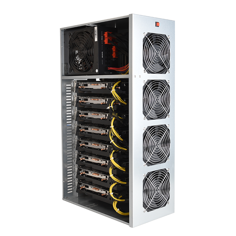 8 GPU крипто горная установка с блокчейном psu cryptocurrency горная ферма ethereum горная установка