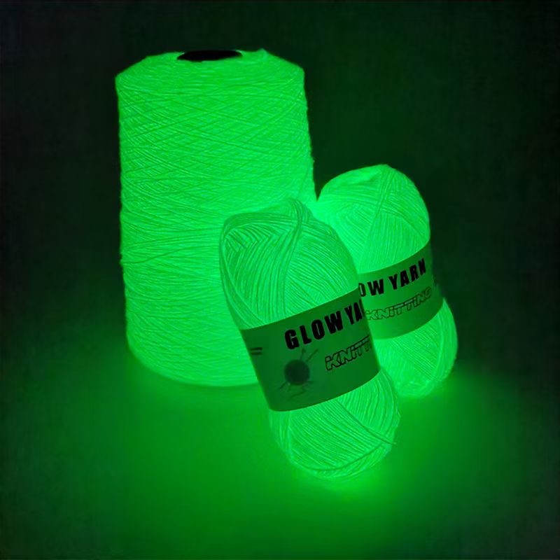 2mm Glow In The Dark Yarn Glowing Thread For Knitting Luminous Yarn Glowing Yarn Weaving Sewing Thread