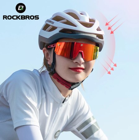 New TR90 Frame Mirrored lens Windproof Cycling Sport UV400 Sunglasses For Men Women Polarized Sunglasses Cycle Glasses SET