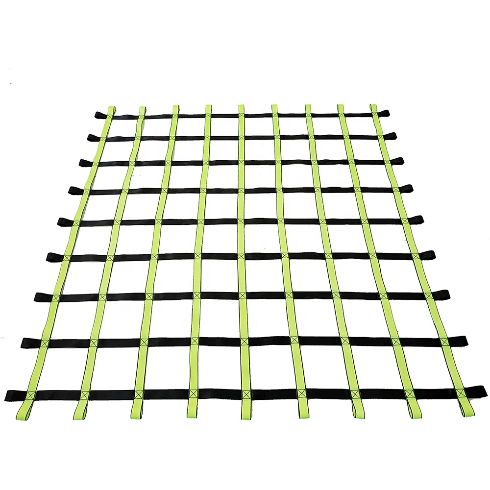 EASTOMMY ET-751953 Heavy Duty 12 ft * 12 ft Indoor Outdoor Backyard Gym Obstacle Climbing Net Kids and Adults Climbing Wall