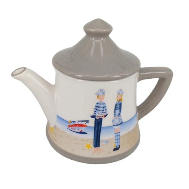 Dehua Enamel kettle personalized white porcelain teapot