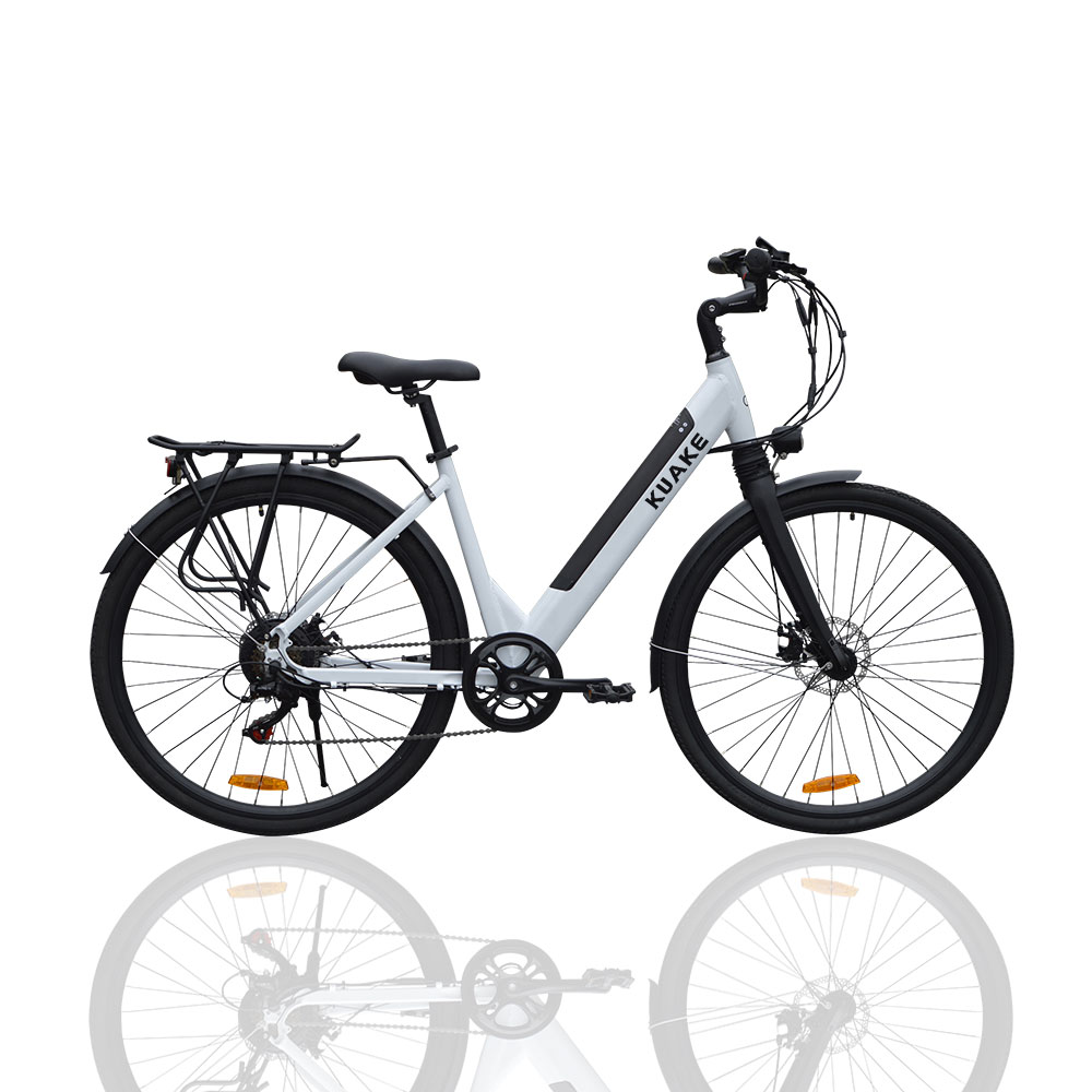 Kuake Factory Supply 36V 250W 350W EU Style Electric Retro Bike дешевый городской Электрический велосипед женский городской велосипед