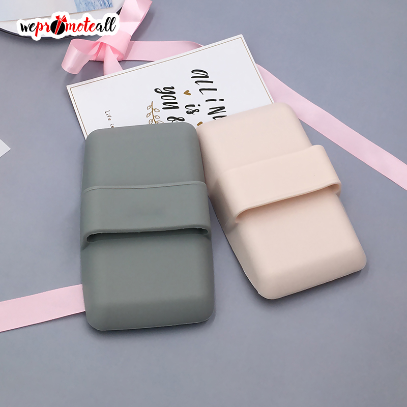 Wepromoteall Customized Brush Cleaning Brush Silicone Makeup Solution Handheld Square Silicone Brush Cleaning Mat