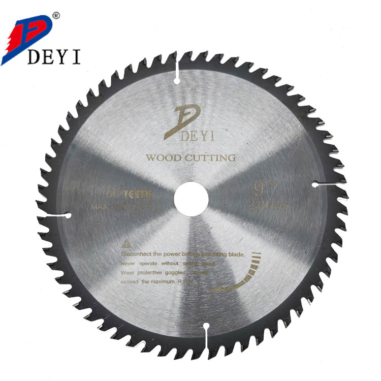 DEYI Hot Sale Scroll Scroll Circular Linear Diamond Tip saw blade For Wood Cutting Tct 7 1/4
