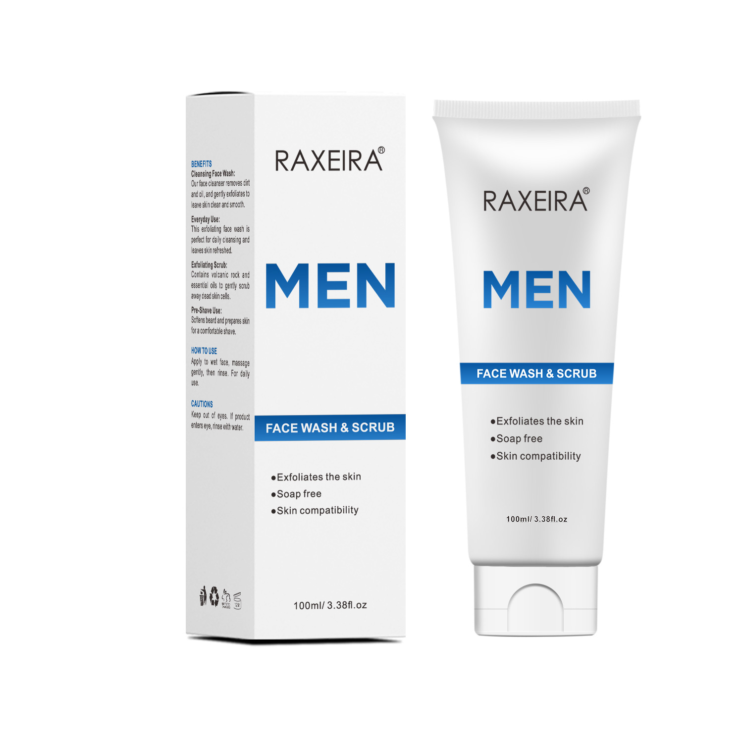 Private Label Korean Skin Care Organic Men's Face Wash