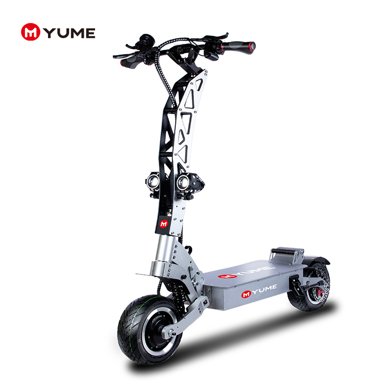 YUME 7000w folding electric scooter off road 11" wide wheel high power best electric scooter for adults with seat