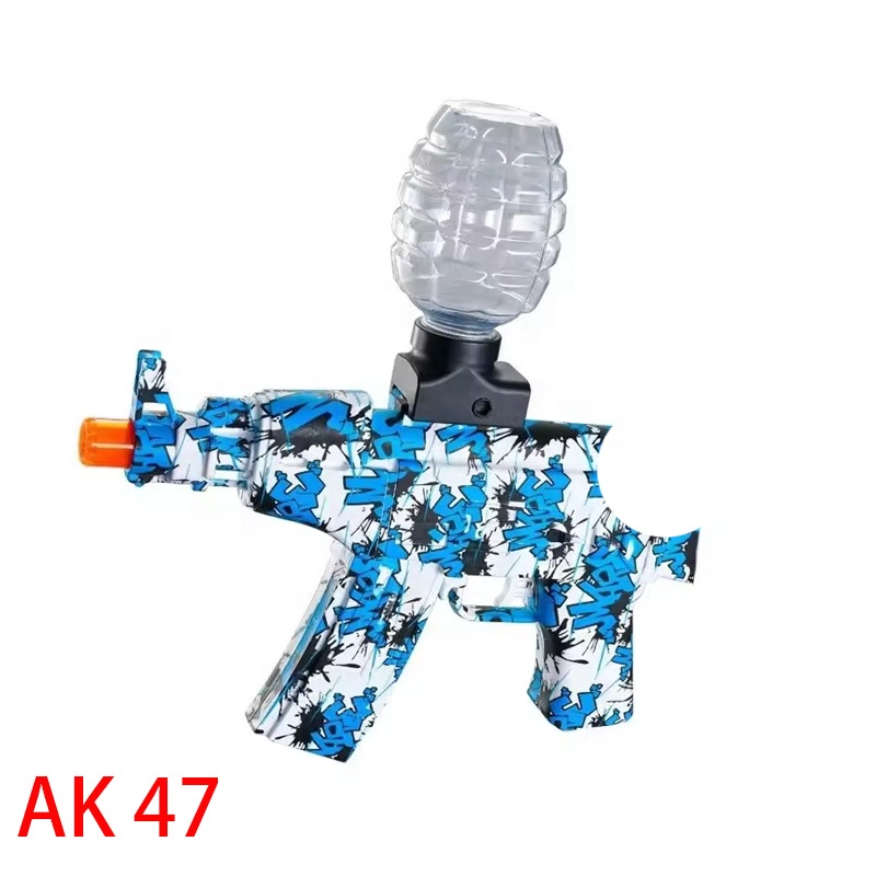 Electric AK47 7.4V battery soft bullet splatter blaster toy gun outdoor CS shooting game splat blaster toy guns