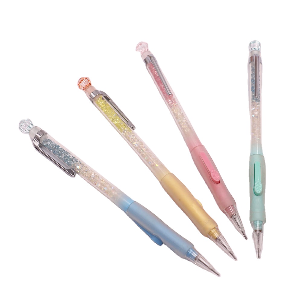 Beautiful Diy 0.5 0.7 Mechanical Pencil with Top Diamond