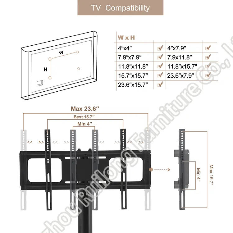 Modern Luxury Simple Movable LCD Plasma TV Trolley Stand Designs Floor Mount Mobile Metal Iron Glass TV Stand With Wheels