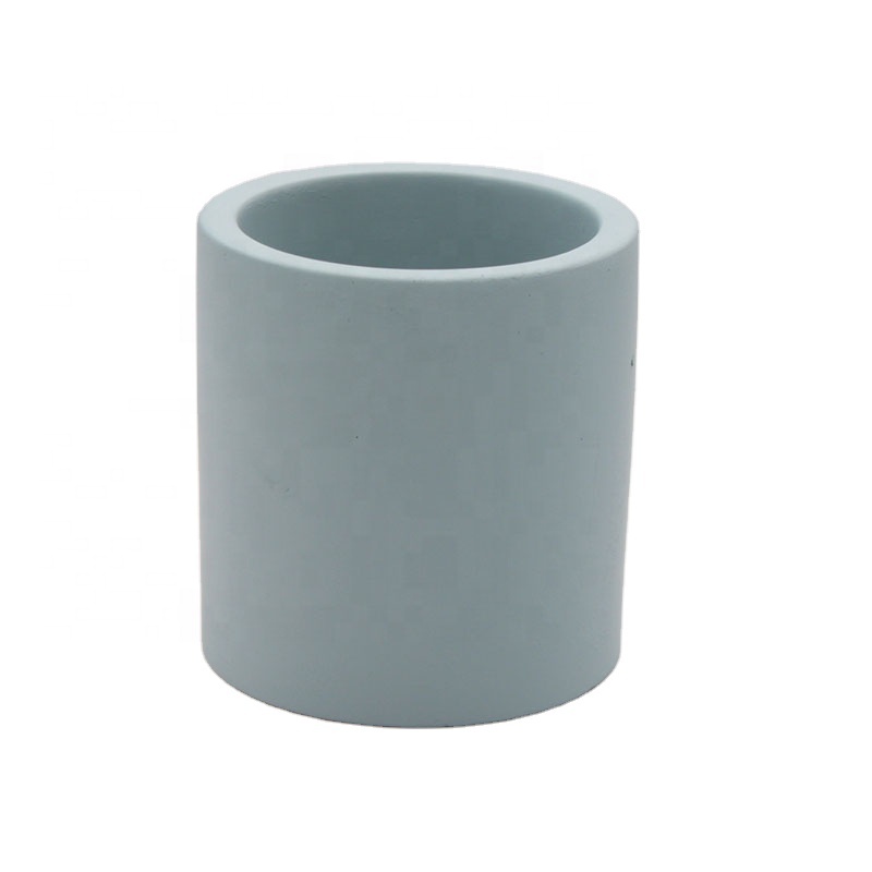 Factory Wholesale Cheap Custom Colorful Cylinder Concrete Candle Jar For Candle Making