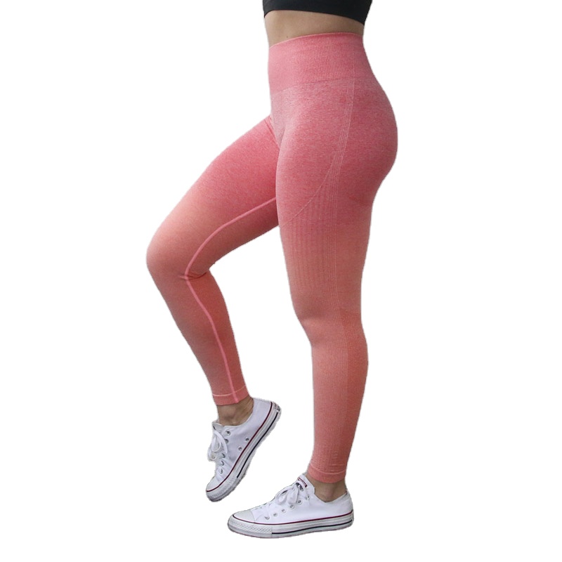 Women Seamless Workout Leggings High Waisted Yoga Pants Training Tights Gym Fitness Leggings