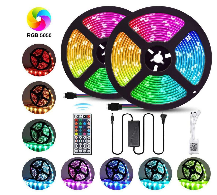 RGB Led 5050 3 м 5 м водонепроницаемый Wi-Fi умный свет прокладки комплект с приложением Контролируемая и музыкальной синхронизации Голосовое управление