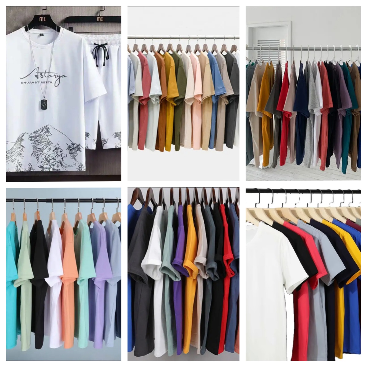 Men's Summer Thin Quick Drying Sportswear Men's Set With Short Sleeve Top And Sport Shorts