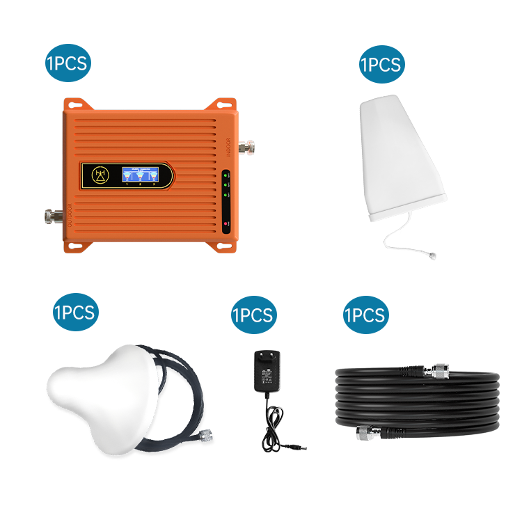 Hot Deals Cellphone Signal Booster Repeater Mobile Network Booster Lte 2G 3G 4G Gsm 900 1800 2100Mhz
