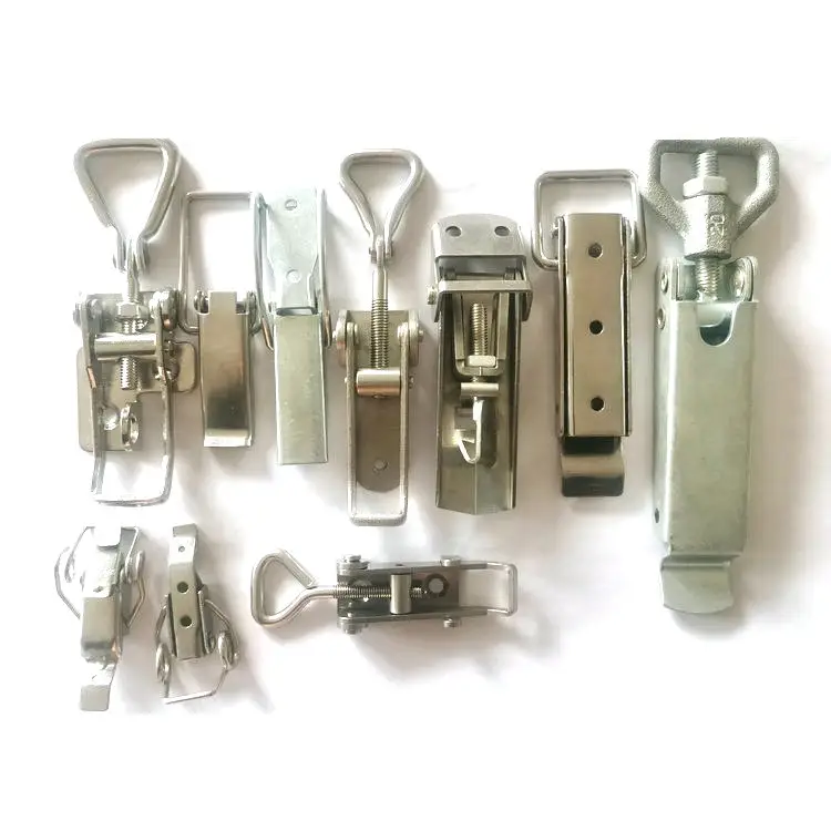 OEM ODM custom Stainless Steel stamping adjustable Toggle spring  Latches draw latch hardware